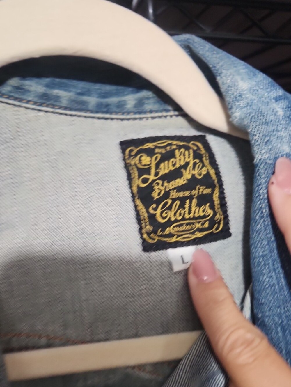 Lucky Brand Vintage-Inspired Embroidered Denim Jacket - Blue - Picture 3 of 8